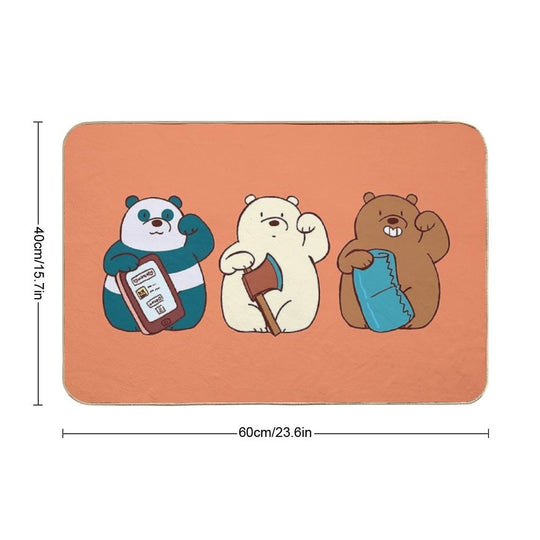 We Lucky Bears  Long-Lasting Bath Mat