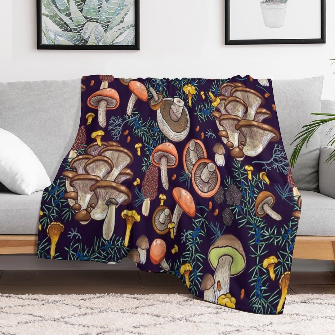 Dark Dream Forest Eco-conscious Throw Blanket
