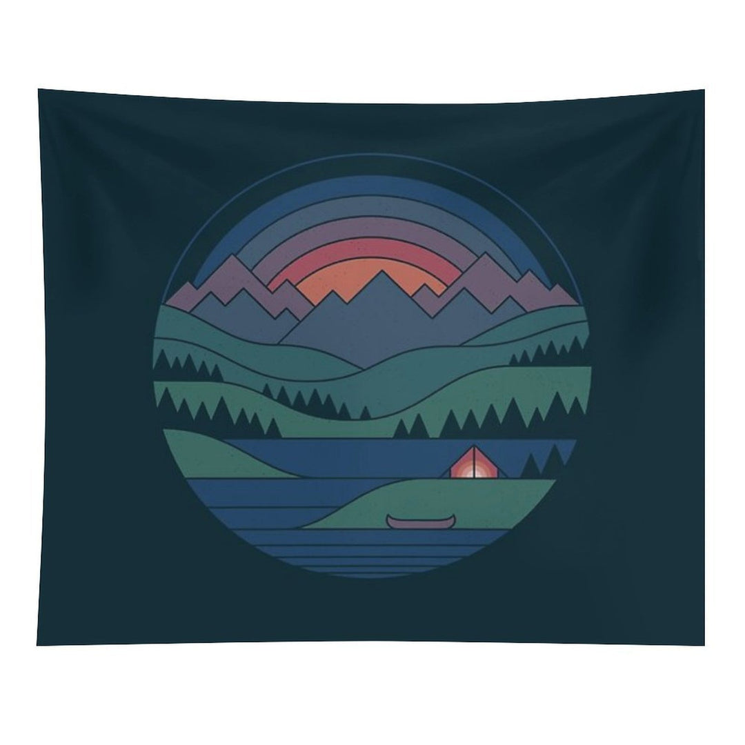 The Lake at Twilight Tapestry