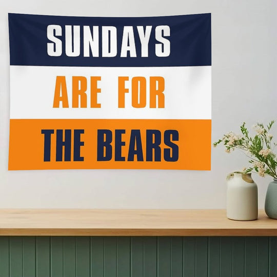 Sundays Are for The Bears, Chicago Bears Tapestry
