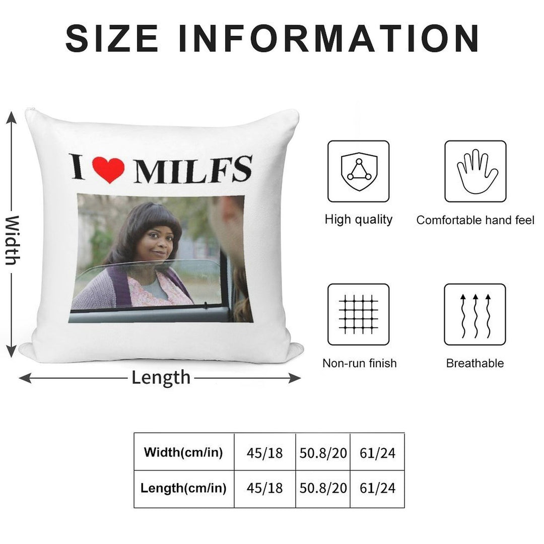 M(a)ILF Soft Home Decor Throw Pillow