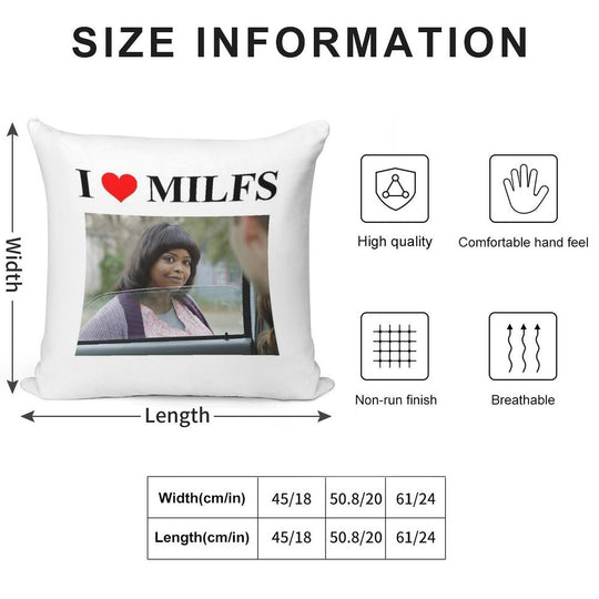 M(a)ILF Soft Home Decor Throw Pillow