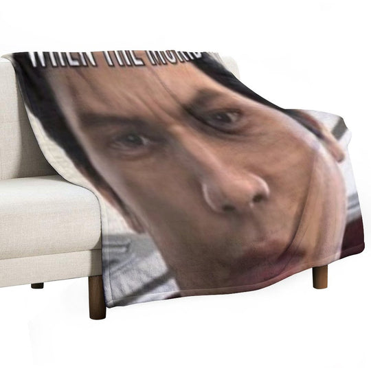 When The McRib Shrink-resistant Throw Blanket