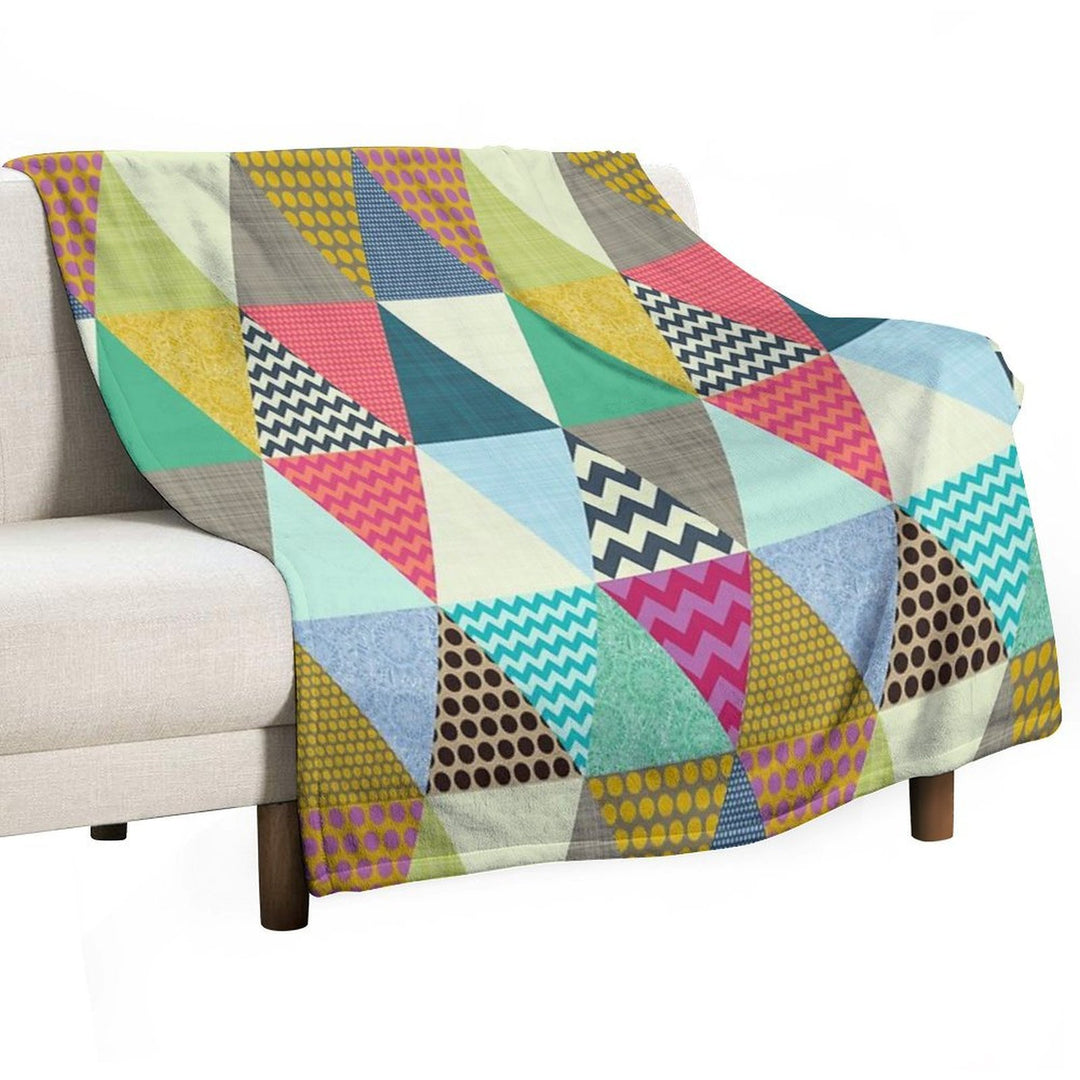 New York Beauty Triangles Travel-friendly Throw Blanket
