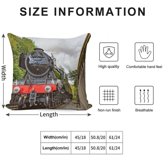 The Flying Scotsman 60103 Soft Shrink-Resistant Throw Pillow