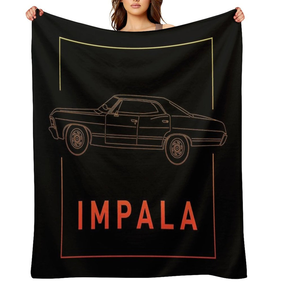 Supernatural 1967 Chevy Impala Comfort Throw Blanket