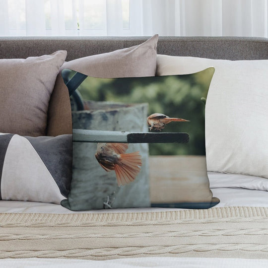 Warring Cardinals Soft Style Accent Throw Pillow