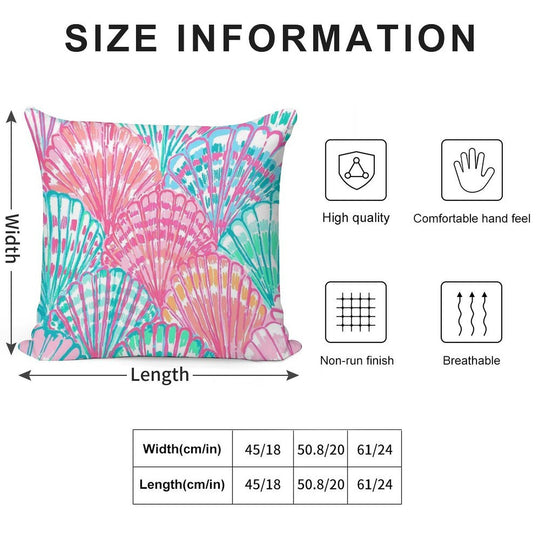 Colorfull Shell Soft Bedroom Essential Throw Pillow