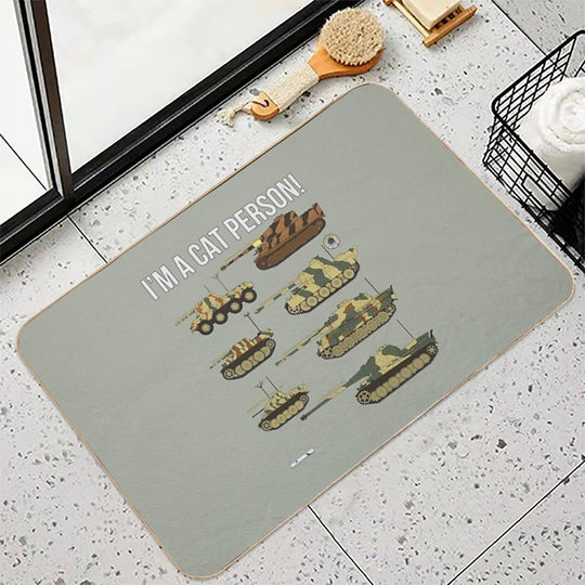 Im A Cat Person (7 German Cats)  High-Traffic Bath Mat