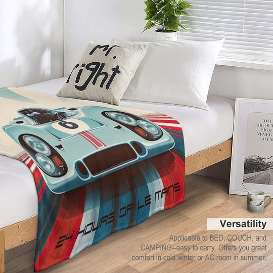 Porsche 917 24 Hours of Le Mans Race Car Gift-ready Throw Blanket