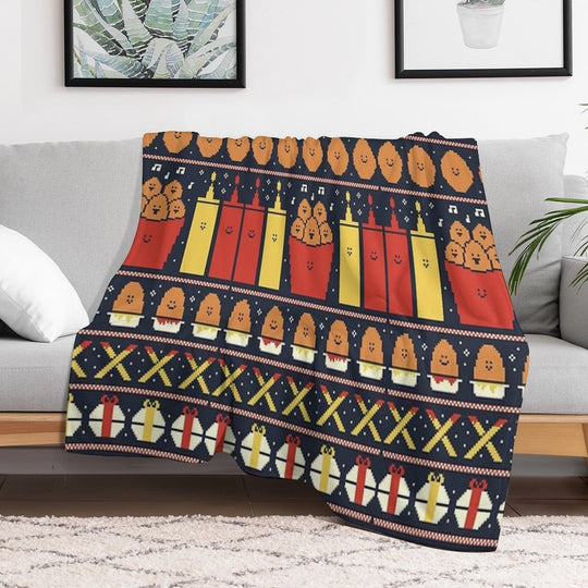 Christmas Nuggets Sustainable Throw Blanket