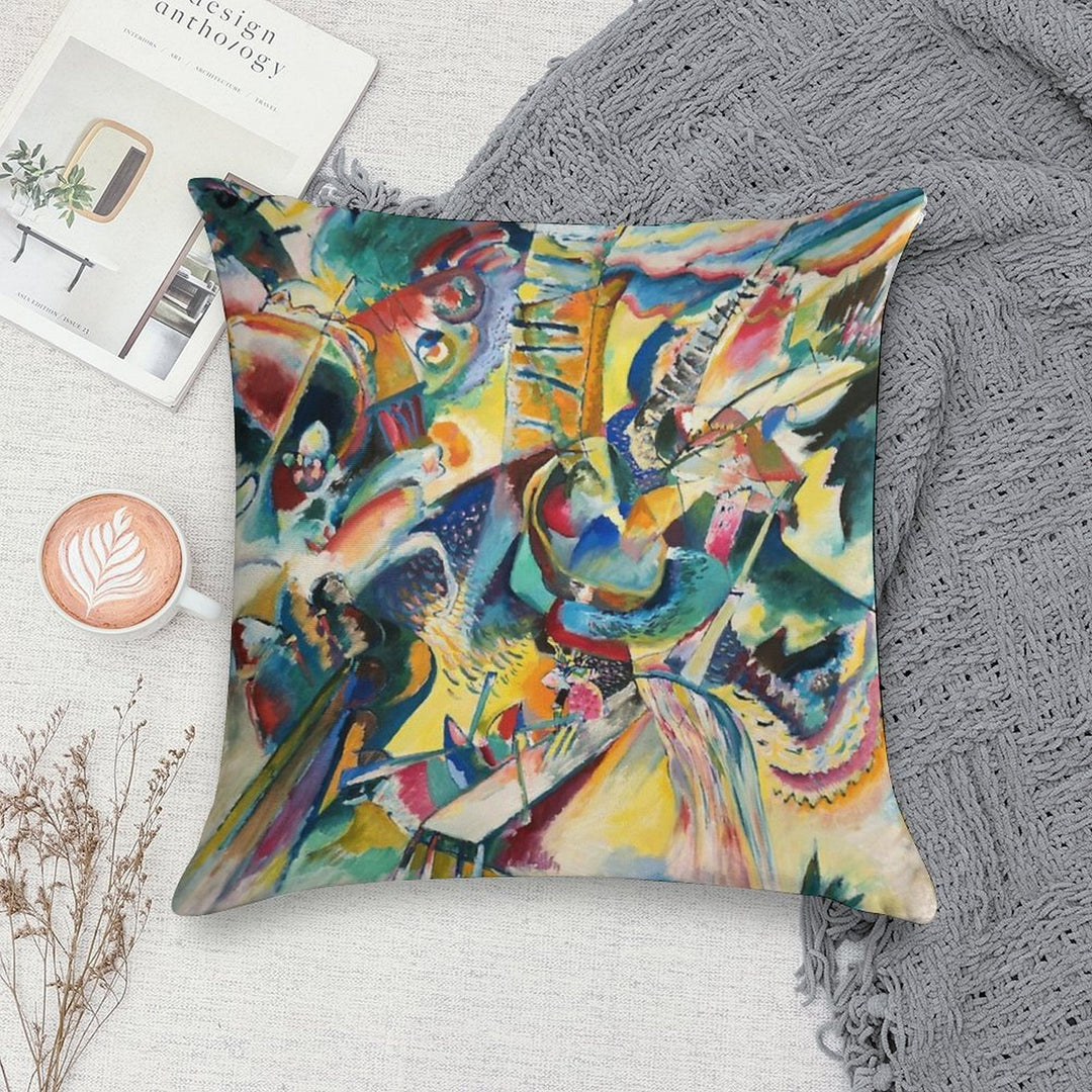 Improvisation Gorge, Wassily Kandinsky Soft Washable Throw Pillow