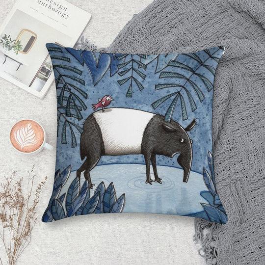 Welcome To The Jungle - Tapir - Schabrackentapir Soft Bedroom Essential Throw Pillow