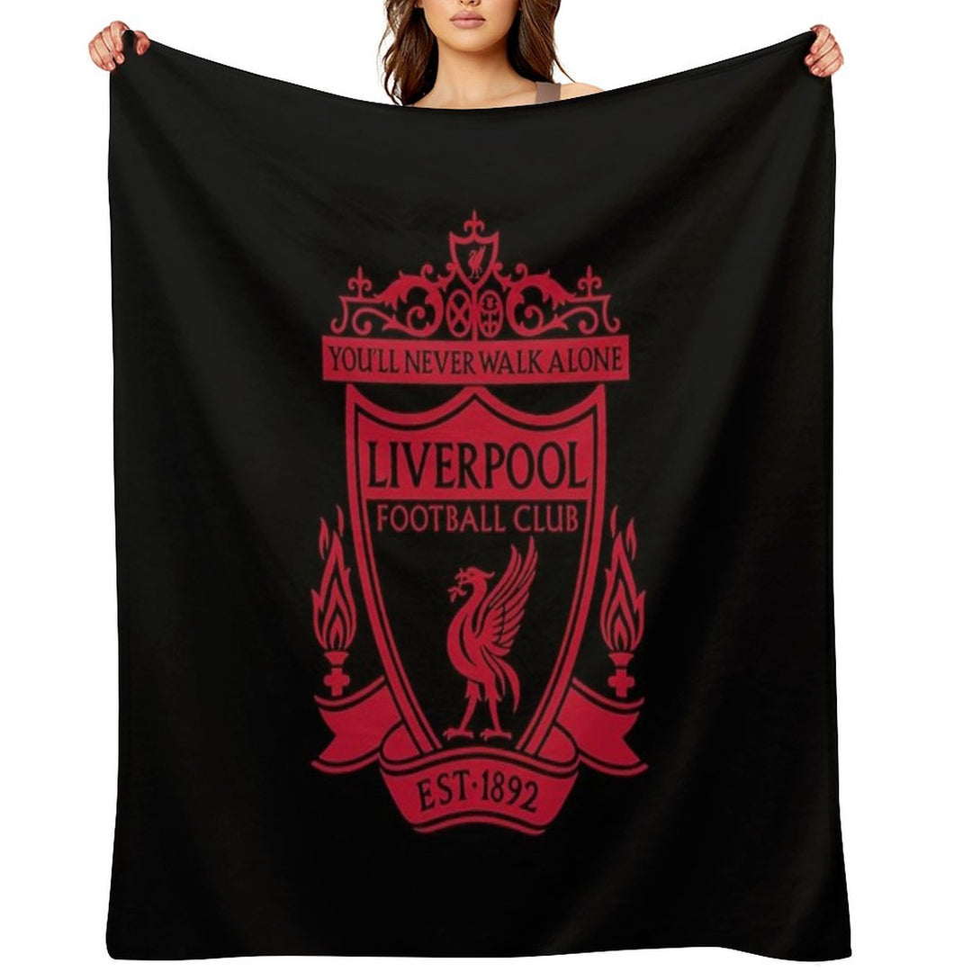 Classic Red Liverpool Emblem Durable Throw Blanket
