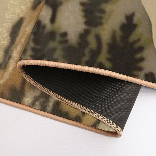 An Airedale Terrier Stands in The Meadow  Stain-Proof Bath Mat