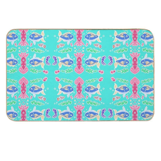 Vibrant Squid  Eco-Friendly Bath Mat