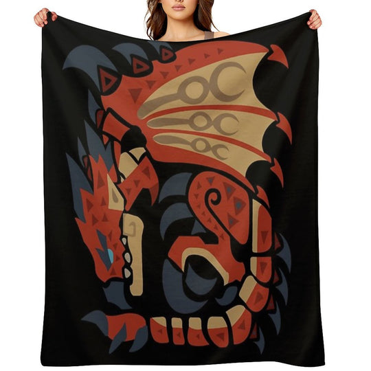 Rathalos - MHW Multi-functional Throw Blanket