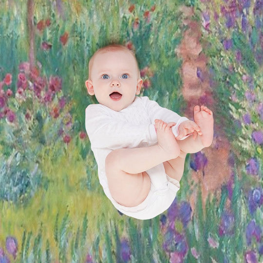 The Artist's Garden at Giverny Anti-pilling Throw Blanket