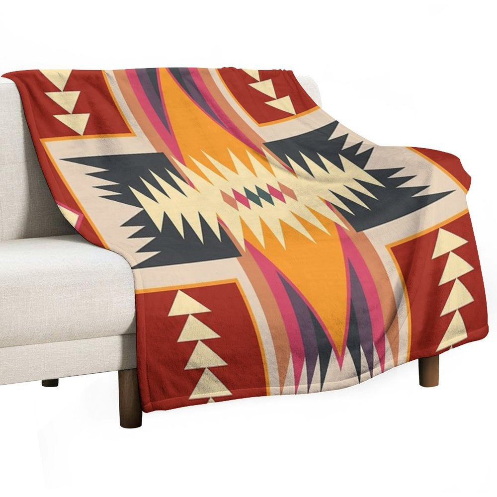 Navajo Design Eight Compact Throw Blanket