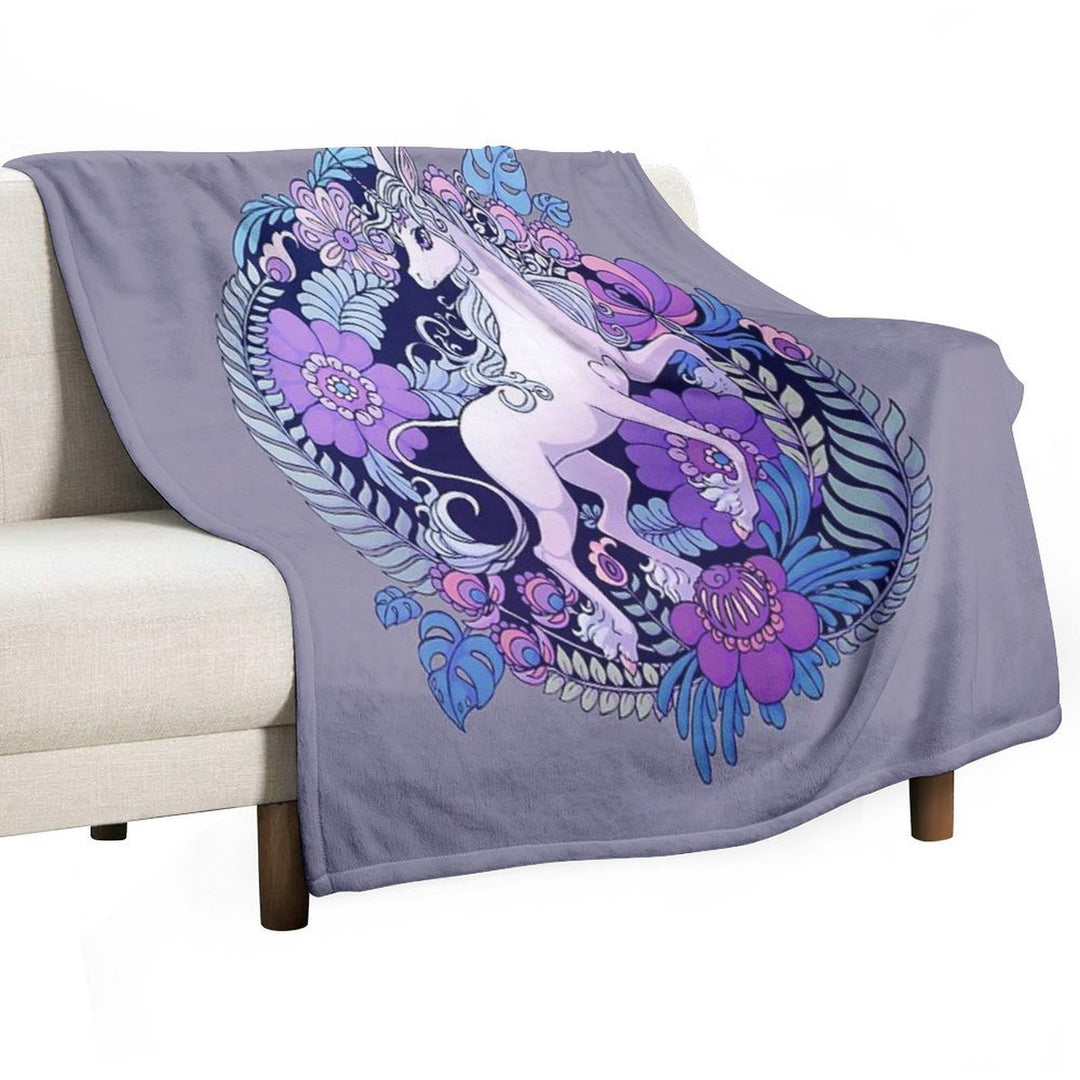 The Last Unicorn Machine-washable Throw Blanket