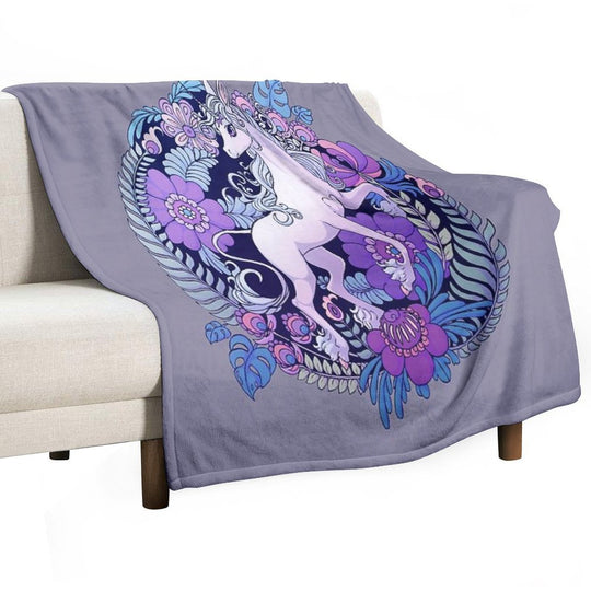 The Last Unicorn Machine-washable Throw Blanket