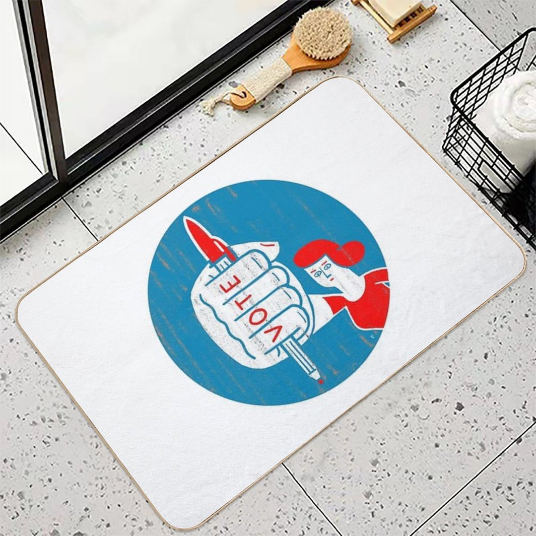 Rise Up And Vote  Easy Maintenance Bath Mat