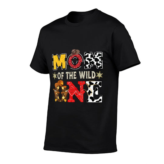 Mom of The Wild One 1St Birthday Boy Western Cowboy  Eco-friendly Material T-Shirt
