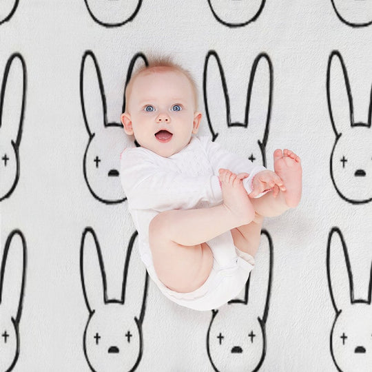 Bad Bunny Compact Throw Blanket