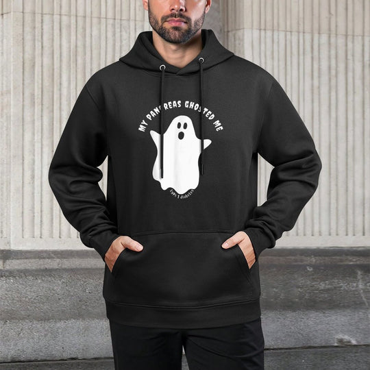 Halloween My Pancreas Ghosted Me, Type 1 Diabetes Versatile Streetwear Hoodie