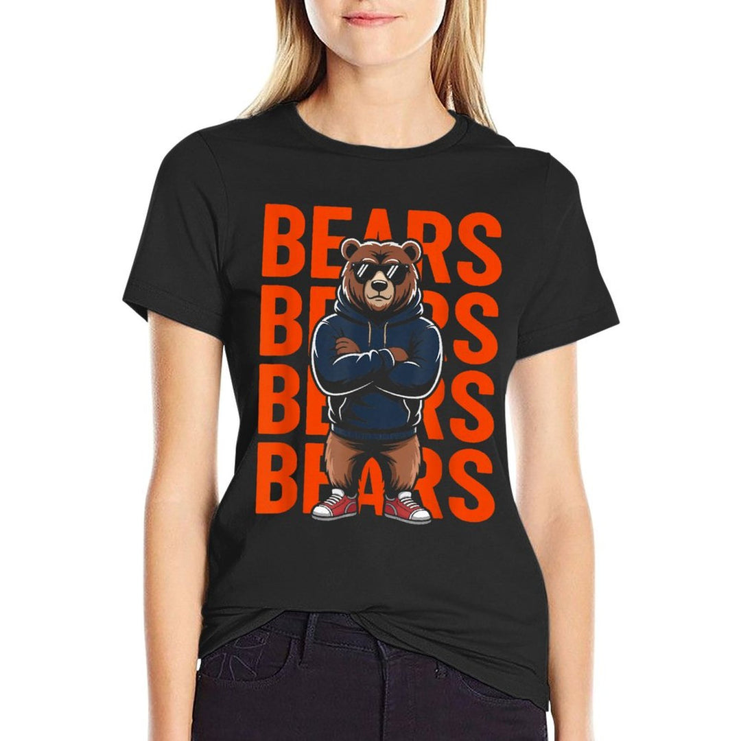 Retro Bear Gift for Men Women Boys Girls Kids  Odor-resistant T-Shirt
