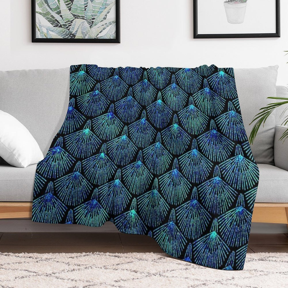 Peacock Multi-functional Throw Blanket