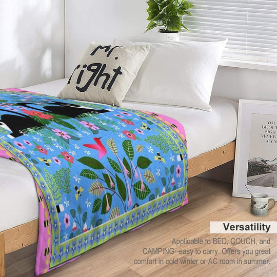 Katie And The Hummingbird Durable Throw Blanket