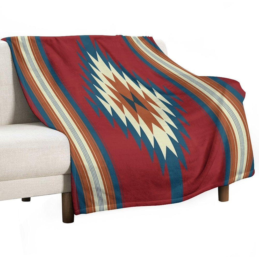 Southwestern Red Premium Throw Blanket