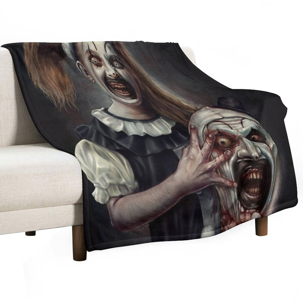Terrifier 2- The Little Pale Girl Machine-washable Throw Blanket