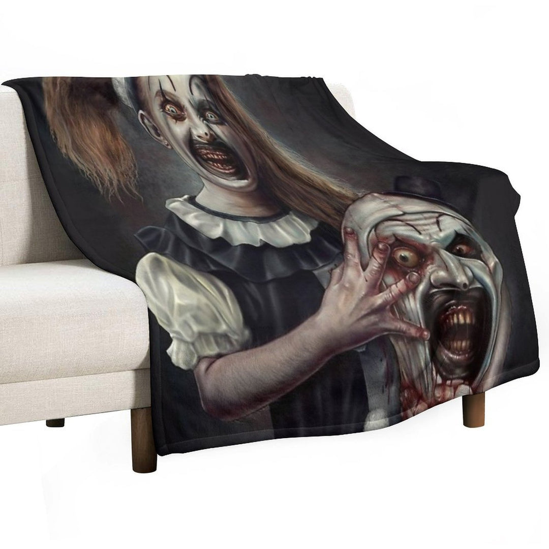 Terrifier 2- The Little Pale Girl Machine-washable Throw Blanket