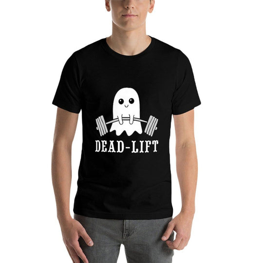 Dead Lift Ghost Gym Halloween Weight Lifting Workout Pocket  Breathable T-Shirt