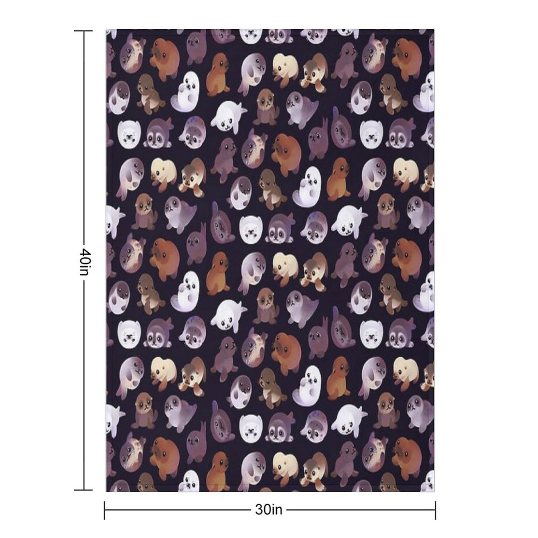 Seal Pup - Dark Premium Throw Blanket