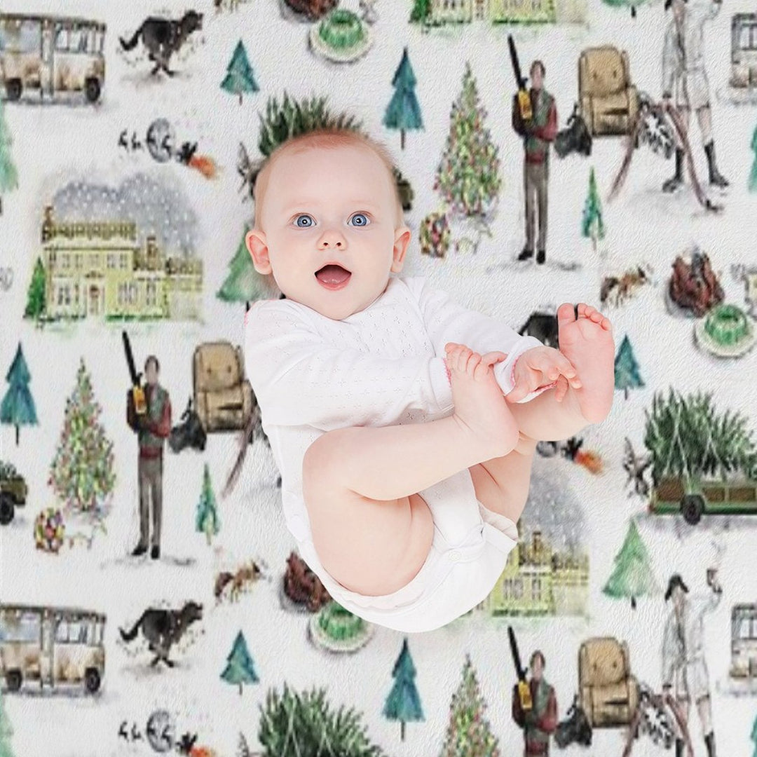 Lampoons Christmas Lightweight Throw Blanket