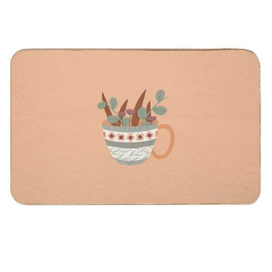 Flower Mug 7  Odorless Bath Mat