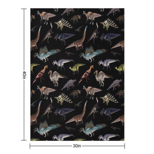 Dinosaurs Shrink-resistant Throw Blanket
