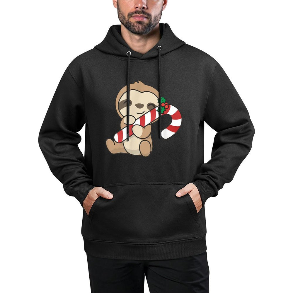 Sloth Christmas Candy Cane Cute Sloth All-Day Comfort Hoodie