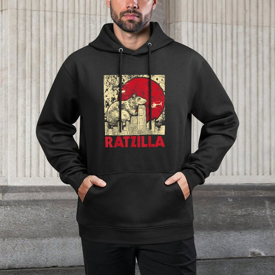 Ratzilla - Rat Whisperer Rodent Lover Rat Lover Adjustable Hood Hoodie
