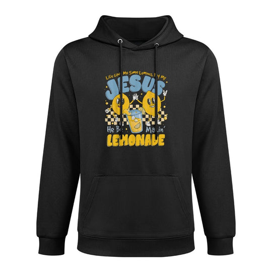Life Gave Me Some Lemons But My Jesus He Be Makin Lemonade Medium-Weight Fabric Hoodie