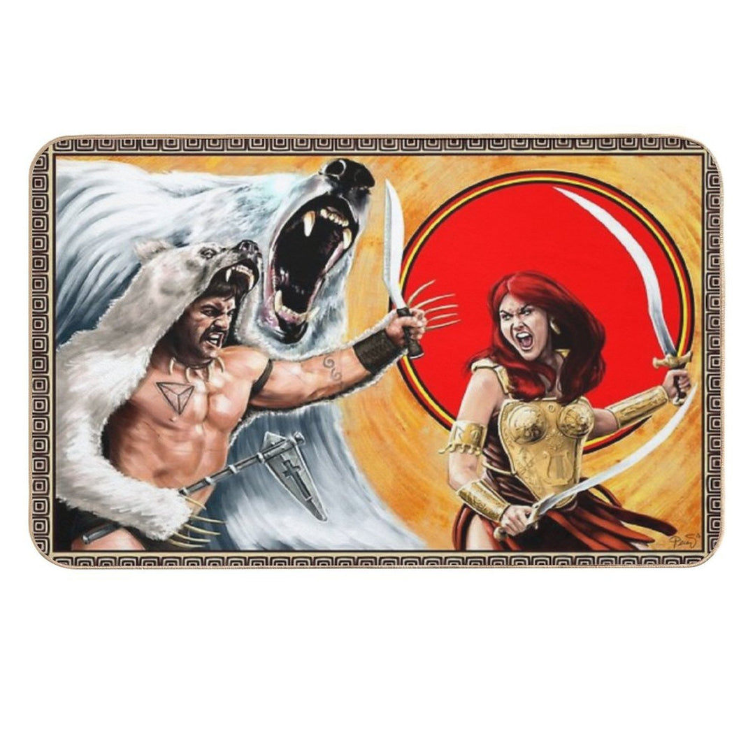 Harrek And Jar-Eel by Mike Perry  Pet-Safe Bath Mat