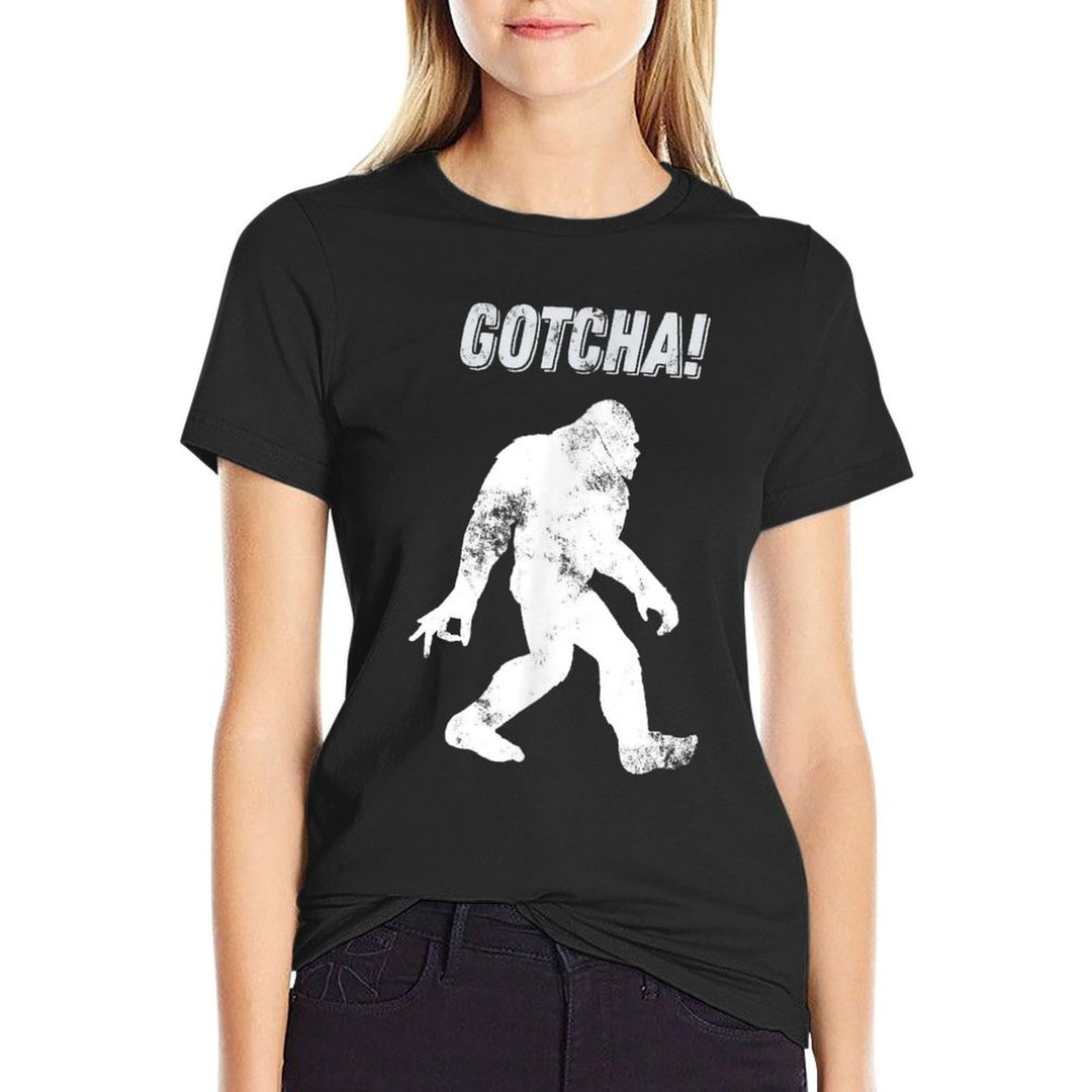 Bigfoot Circle Game Gotcha Meme Ok Hand T  Summer-ready Fabric T-Shirt