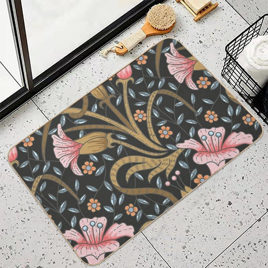 Vintage Garden Bush  Multi-Purpose Bath Mat