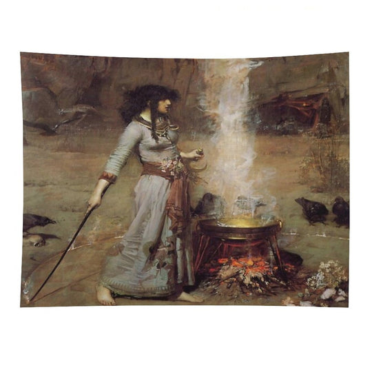 John William Waterhouse - The Magic Circle Tapestry