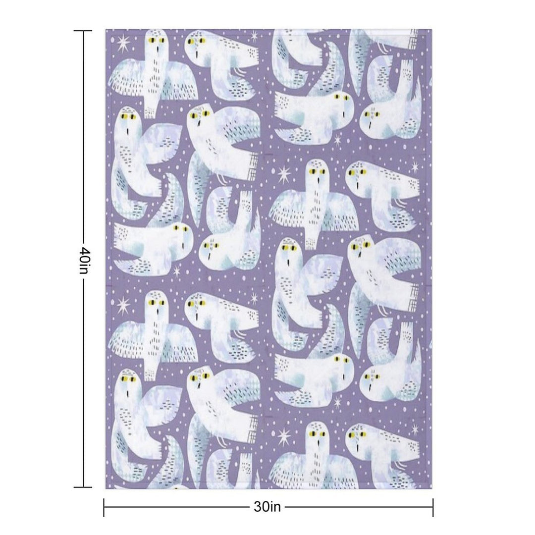 Snowy Owls Gift-ready Throw Blanket