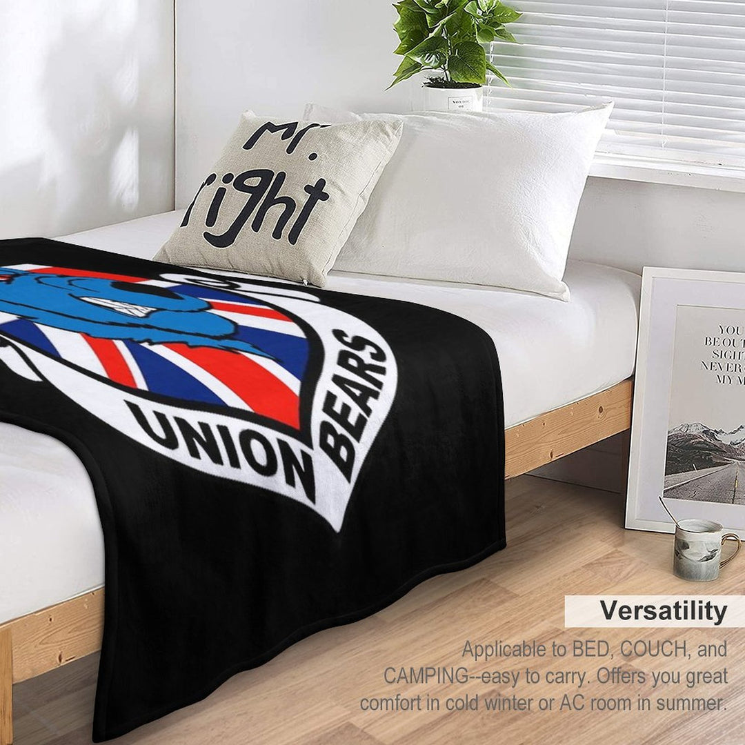 Union Bears Wrinkle-free Throw Blanket