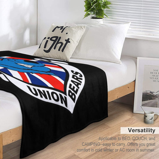 Union Bears Wrinkle-free Throw Blanket